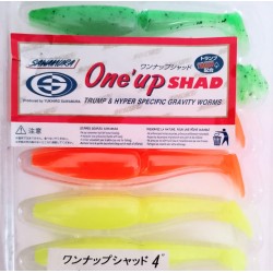 ONE UP Shad 4" ou 5 " en assortiment de couleurs