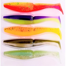 ONE UP Shad 4" ou 5 " en assortiment de couleurs