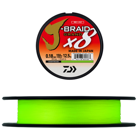 Tresse J BRAID GRAND x8 DAÏWA 135 m