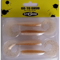 Go-to grub 10 cm 4 gr coloris glowing rufle Storm