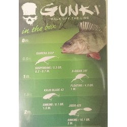 GUNKI Ensemble de leurres durs de 4 pièces pour la pêche au perche